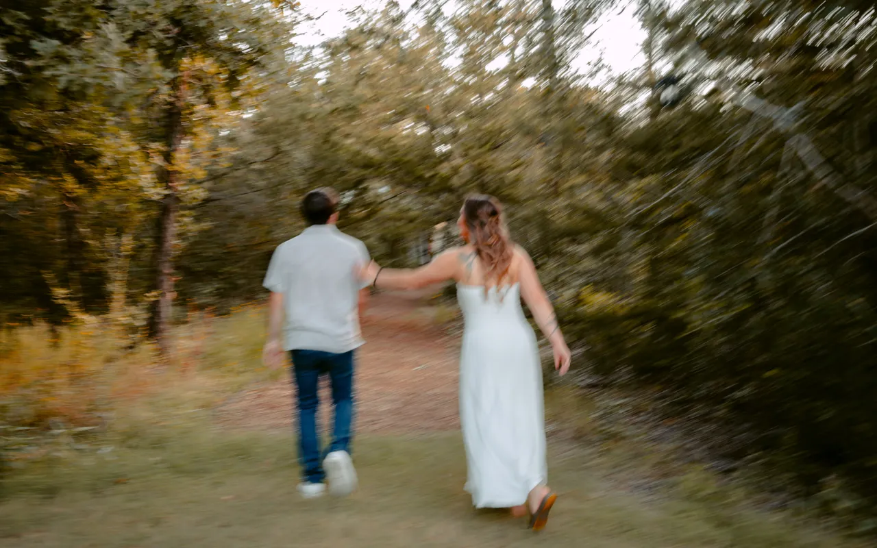 Walking out as the light dropped